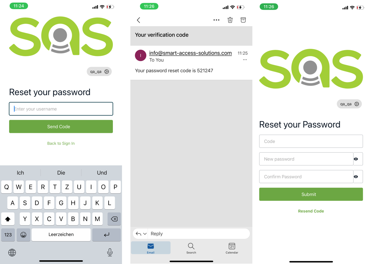 forgotten password