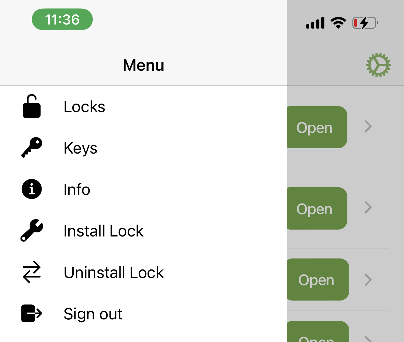 menu bar